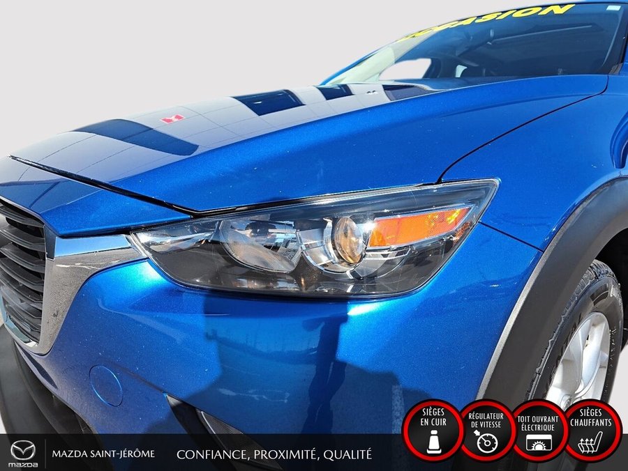 Mazda CX-3 GS LUXURY | TOIT OUVRANT | CUIR | MAGS | 2016 Bleu