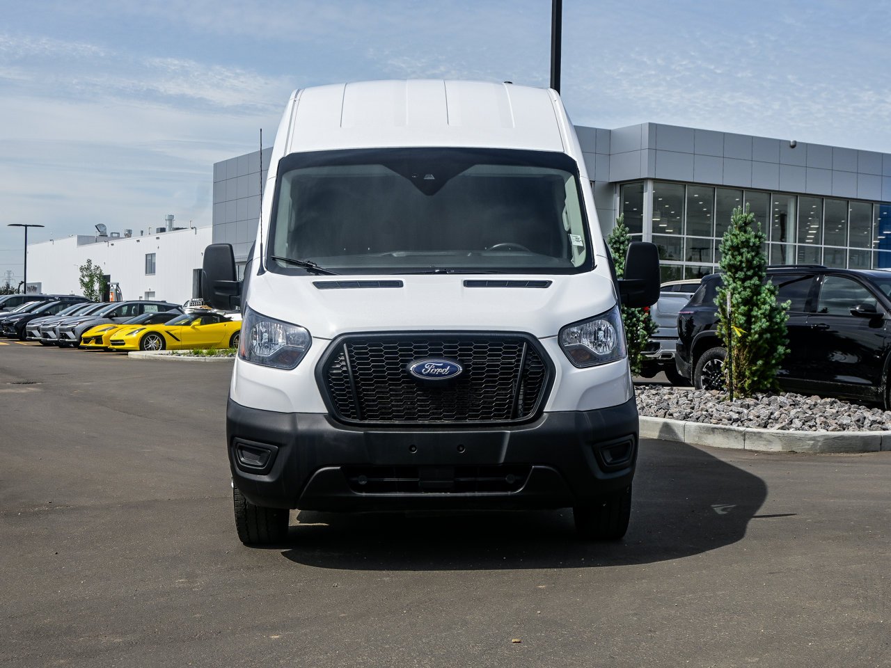 2025 Ford Transit Cargo Van T-250 148 Hi Rf 9070 GVWR AWD White Sherwood Park - photo #2