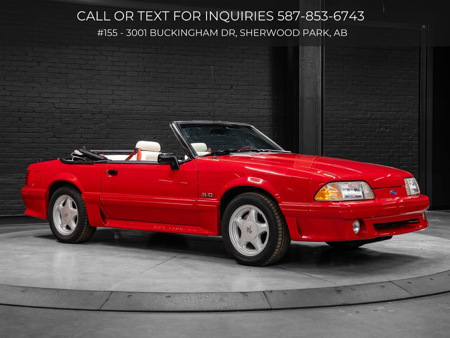 1992 Ford Mustang GT | New Leather Interior | New Soft Top | Front End PPF | Low KMs Red