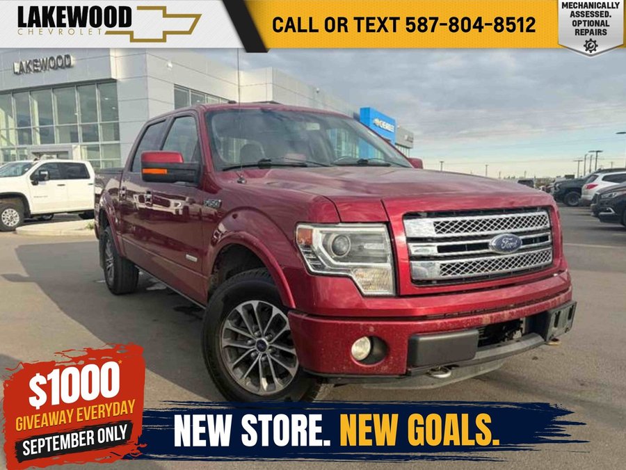 2013 Ford F-150 Limited 900A 3.5L EcoBoost | Power Sunroof Tinted Ruby Red