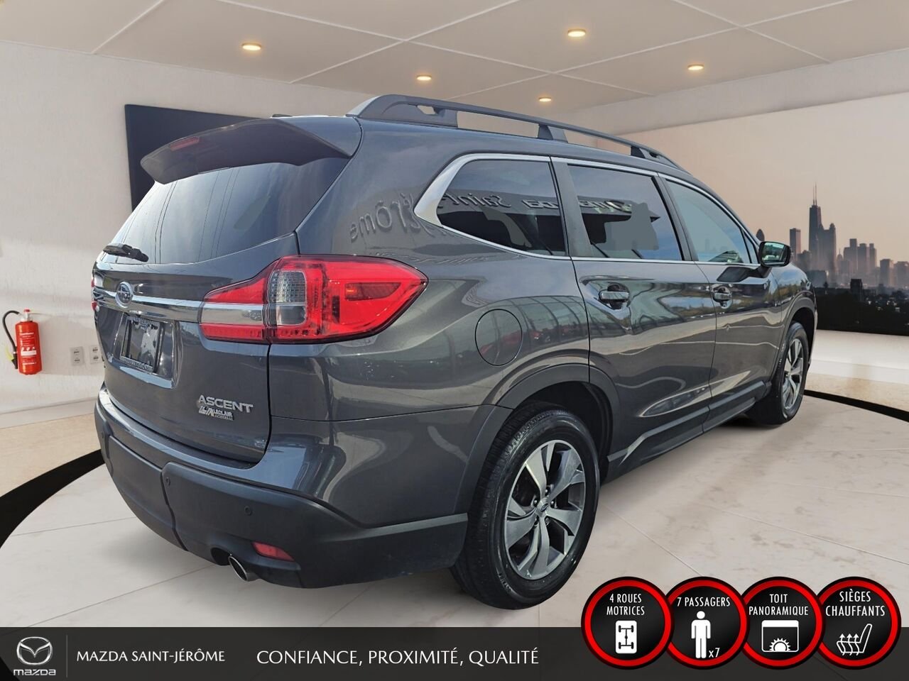 Subaru Ascent TOURING 8 PLACES | TOIT PANORAMIQUE | AWD | 2022 Gris Saint-Jérôme - photo #5