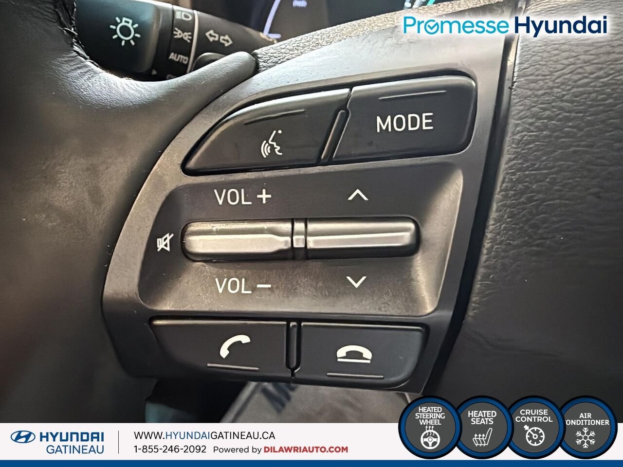 Hyundai Kona électrique Preferred TA *** Electrique , sieges chauffant , volants chauffants*** 2021 Blanc Ottawa & Gatineau - photo #12