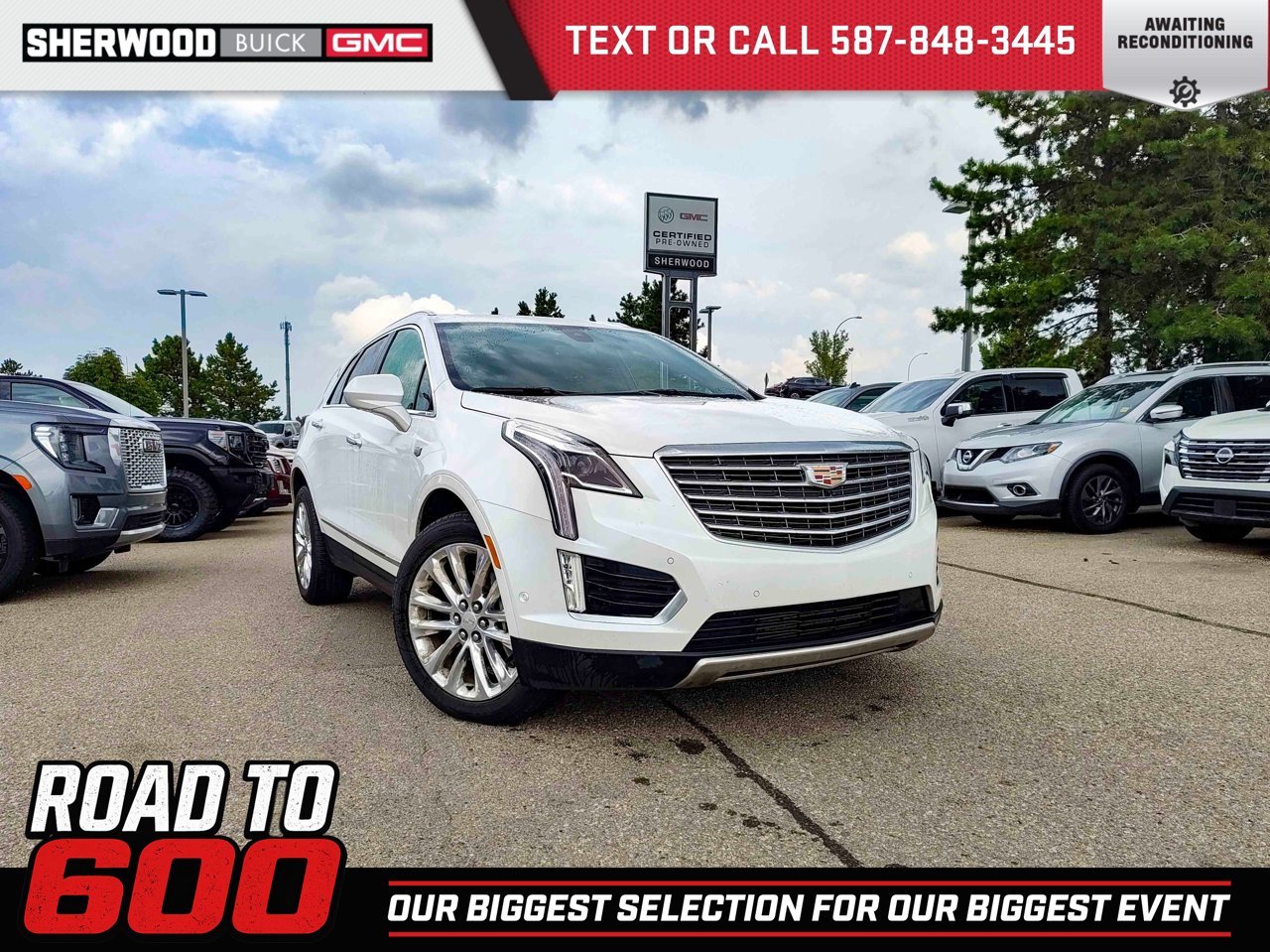 2018 Cadillac XT5 AWD 4dr Platinum White Sherwood Park - photo #0
