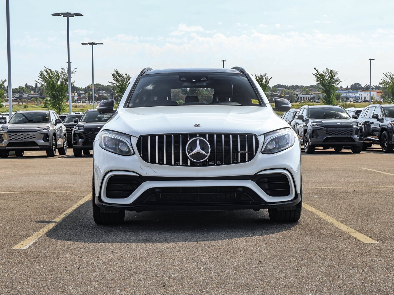 2019 Mercedes-Benz GLC AMG GLC 63 S 4MATIC+ SUV designo Diamond White Sherwood Park - photo #2