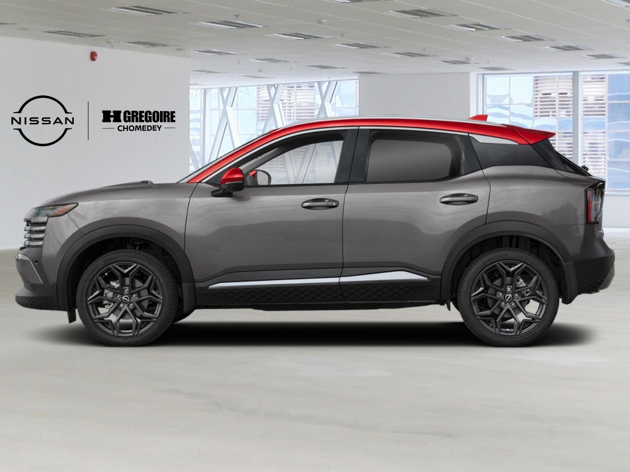 Nissan Kicks C6K745 | SR 2026 Gris poudre métallisé/Couche teintée Braise écarlate Laval - photo #1