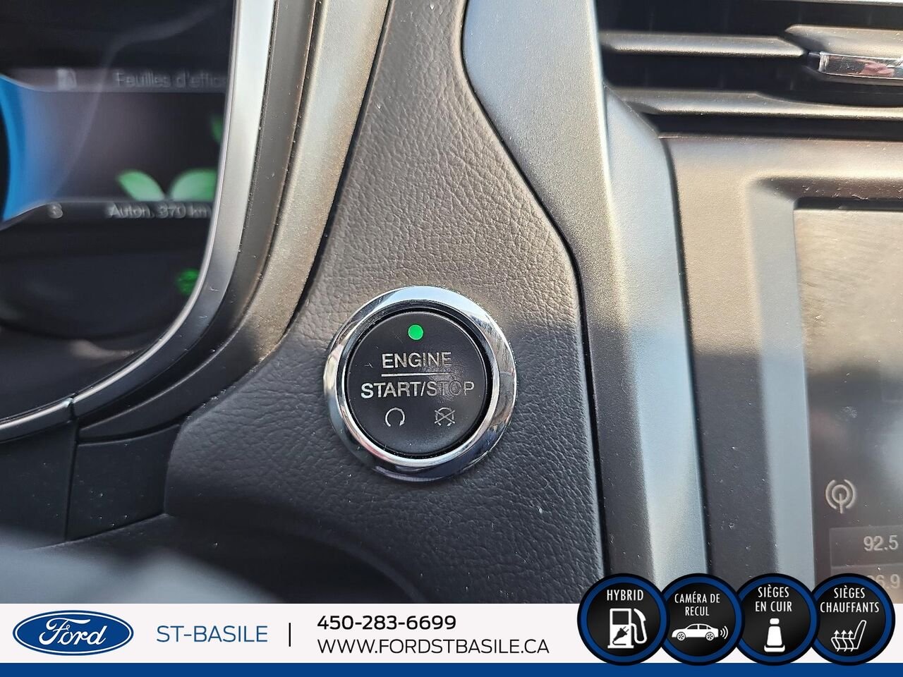 Ford FUSION HYBRIDE 2015 Blanc Saint-Basile-le-Grand - photo #24