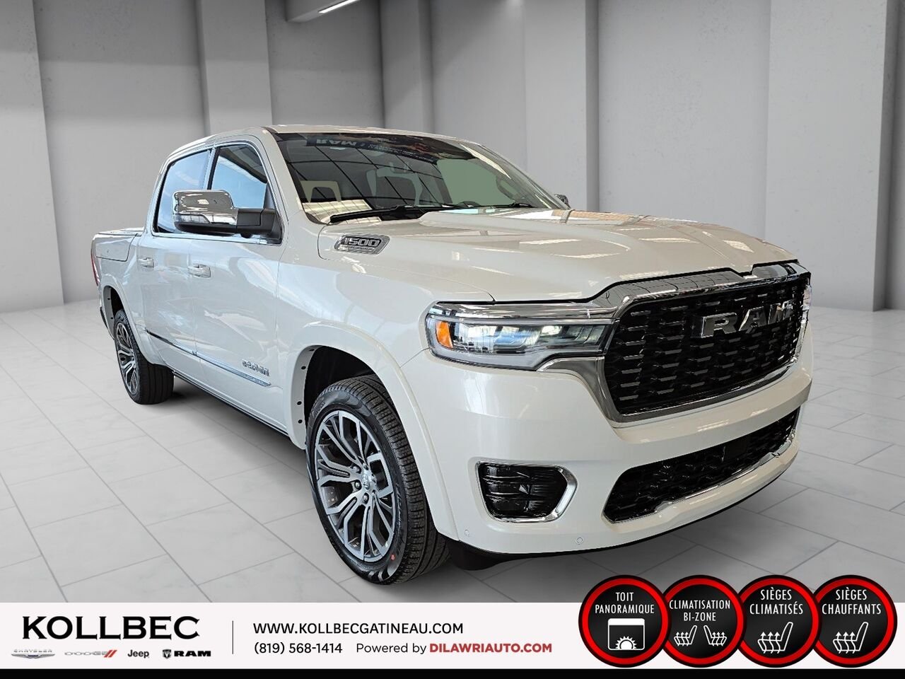 RAM 1500 26730 | Tungsten cabine d'équipe 4x4 caisse de 5 pi 7 po 2026 Triple couche nacrée ivoire Gatineau - photo #12