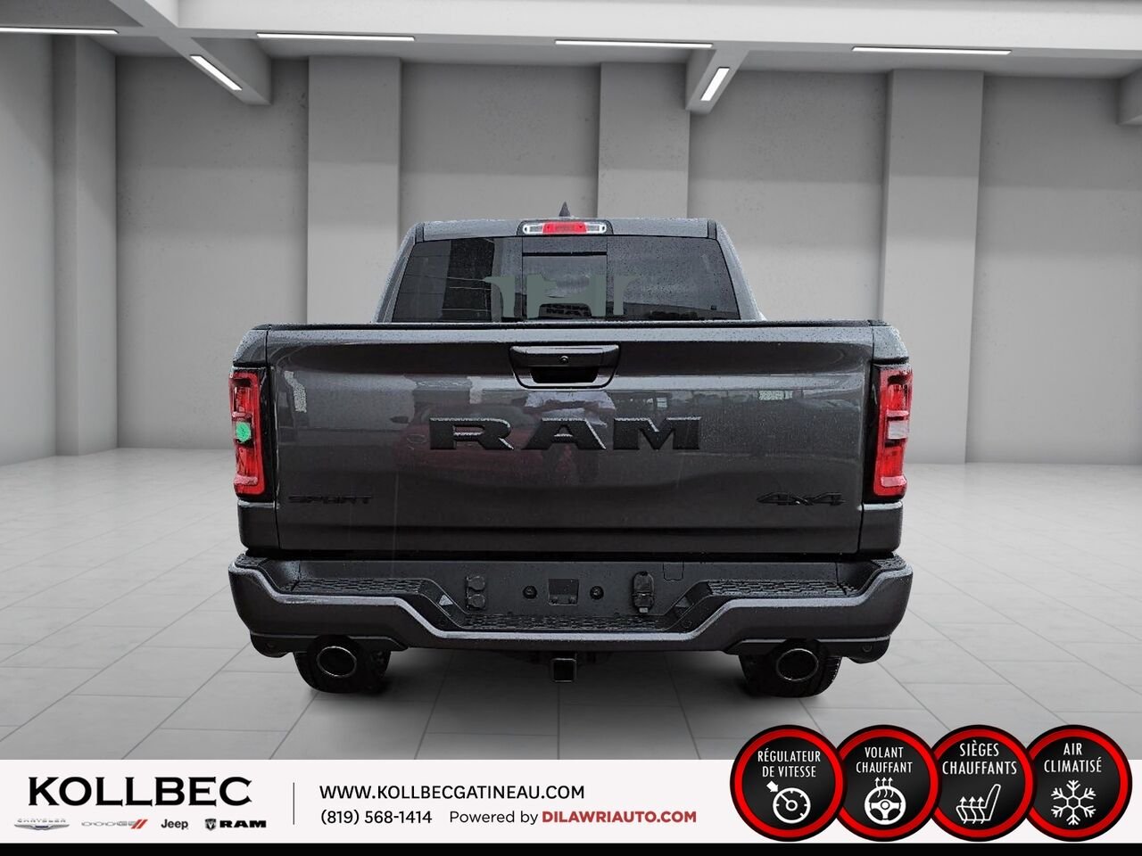 2026 RAM 1500 261440 | Sport cabine d'équipe 4x4 caisse de 5 pi 7 po Granite Crystal Metallic Gatineau - photo #15