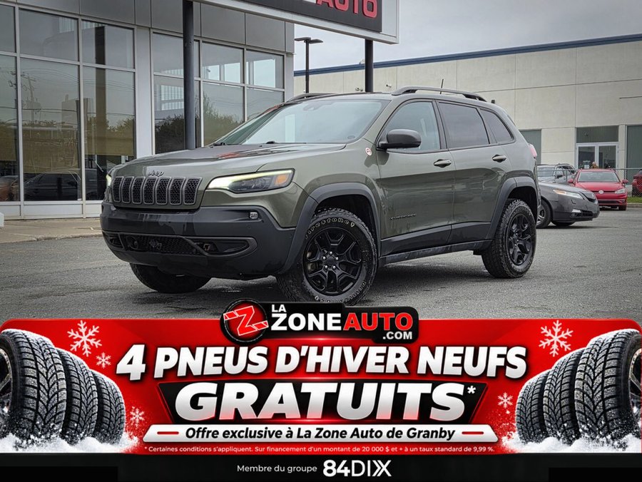 Jeep Cherokee Trailhawk 4x4 CAPACITÉ DE REMOQUAGE JUSQU'À 4500LB + JAMAIS ACCIDENTÉ 2021 Vert