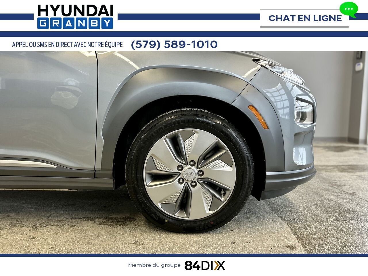 Hyundai Kona électrique 2021 Gris Granby - photo #8