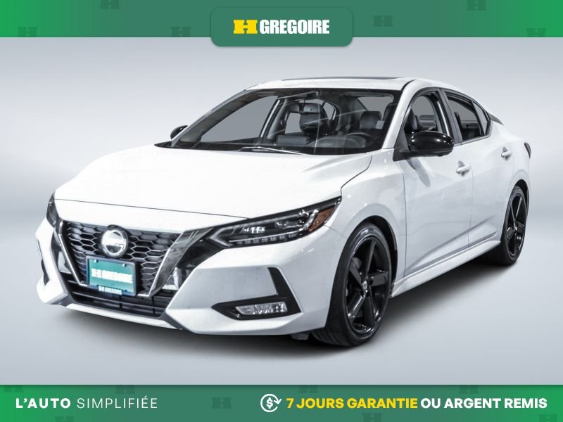 Nissan Sentra 822807 | SR AUTO A/C CUIR TOIT GR ELECT MAGS CAM RECUL BLUE 2021 Blanc Laval - photo #2