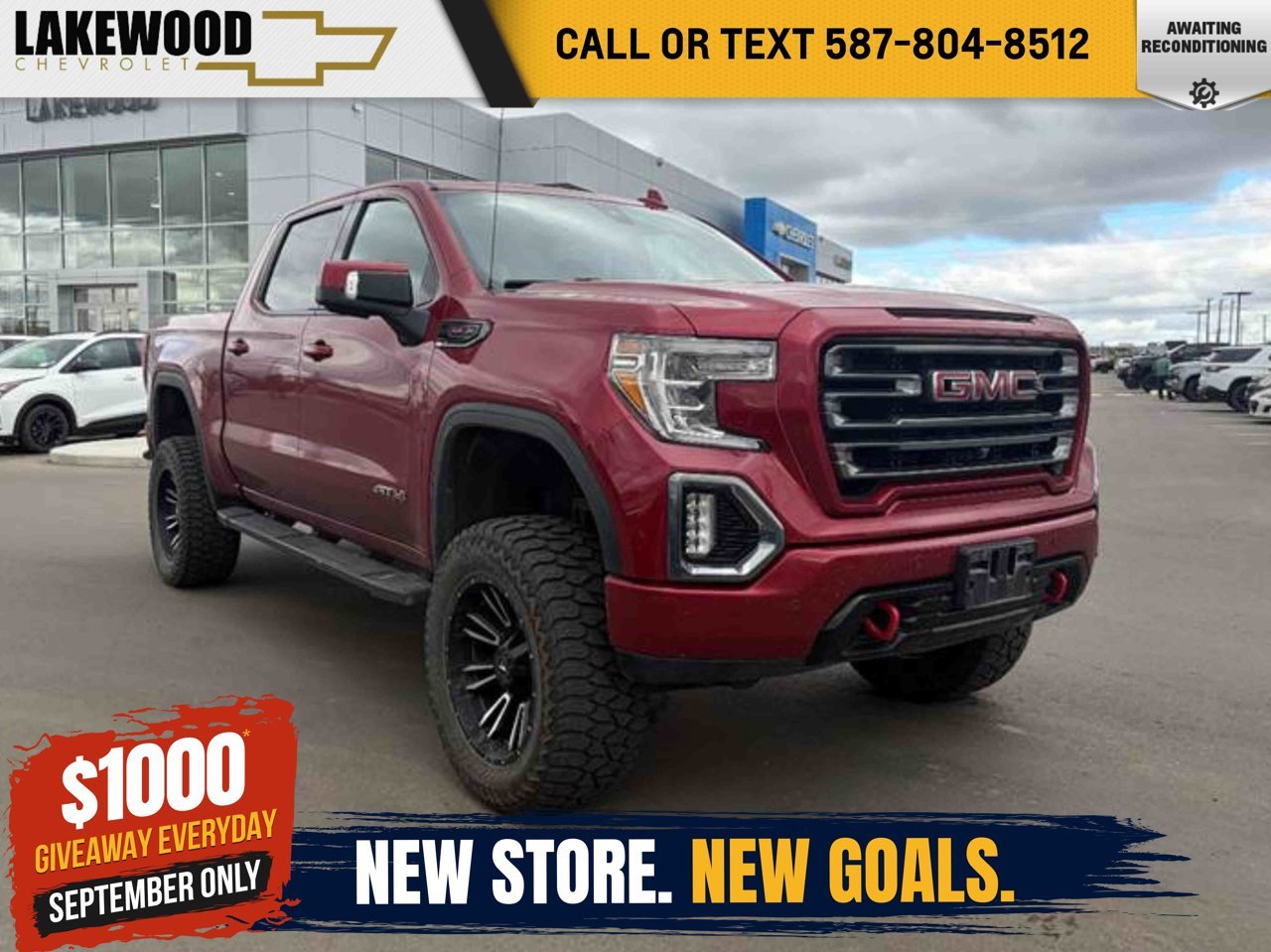 2019 GMC Sierra 1500 4WD Crew Cab 147 AT4 Red Sherwood Park - photo #0