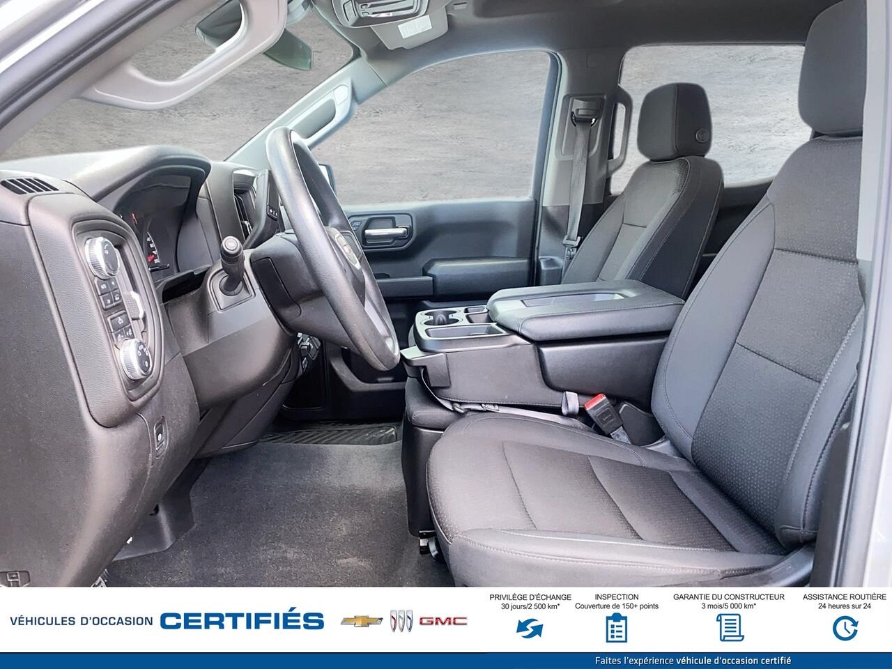 GMC SIERRA 150 Pro cabine multiplace 4RM 157 po 2024 Gris Montmagny - photo #7