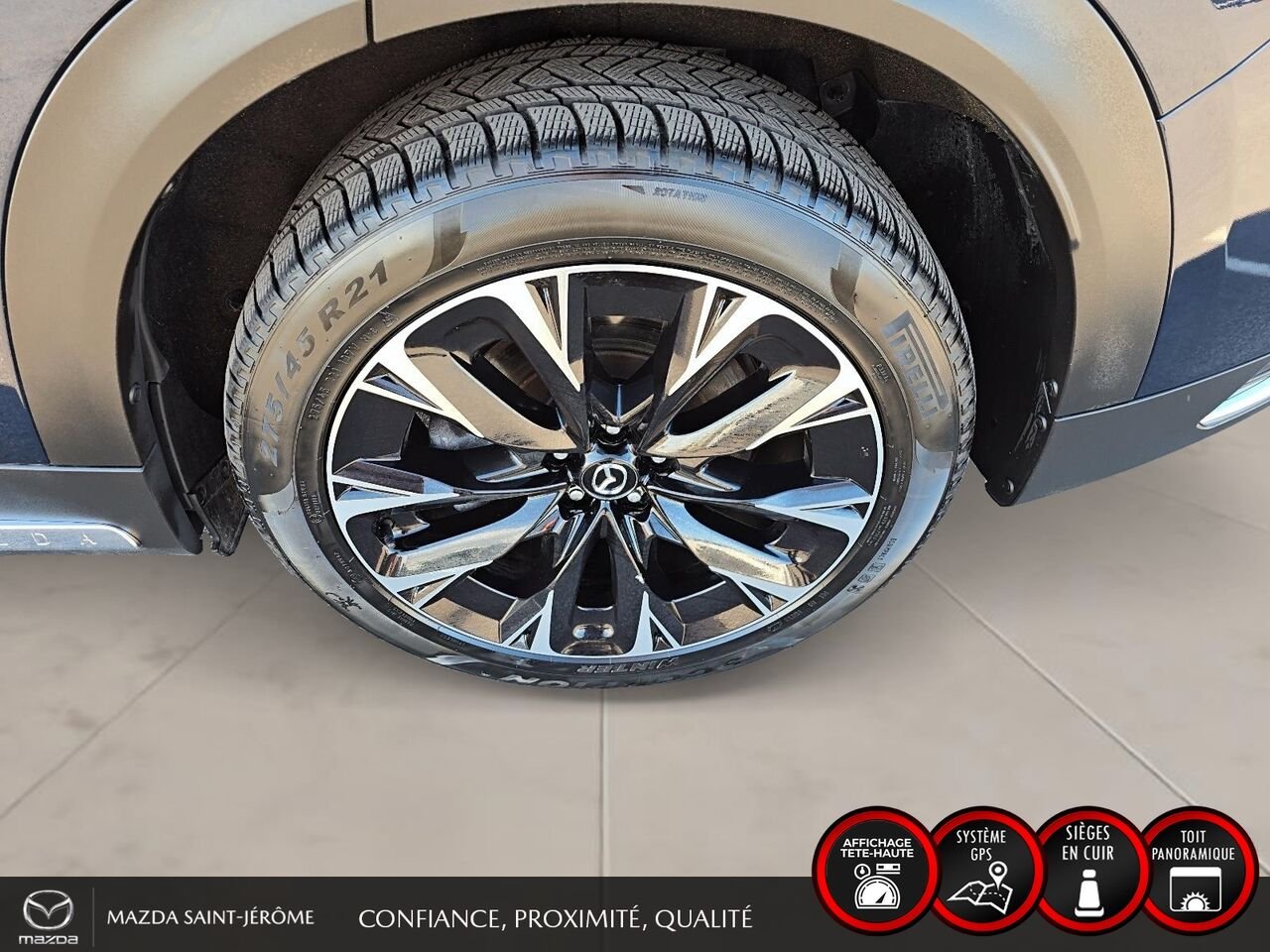 Mazda CX-90 hybride rechargeable GT | TOIT OUVRANT | CUIR | AWD | 2024 Bleu Saint-Jérôme - photo #10