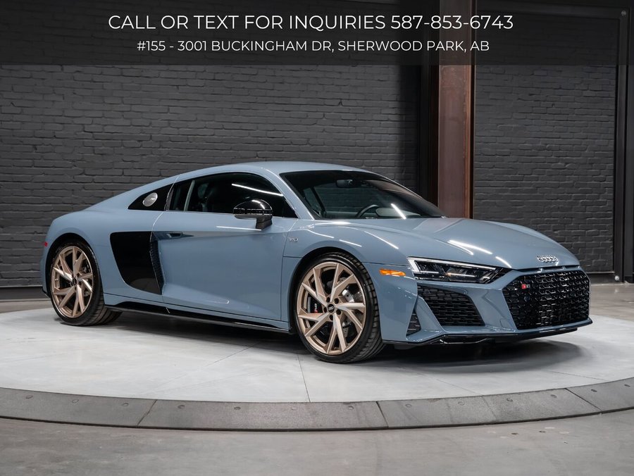 2023 Audi R8 Coupe V10 performance | Full Front PPF | RWD | Clean Carfax Grey