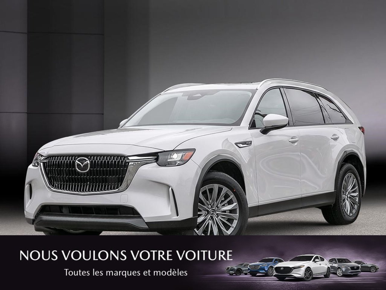 2026 Mazda CX-90 PHEV JM3KKCHA5T1399561 Rhodium White Metallic Mirabel - photo #0