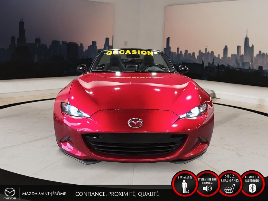 2020 Mazda MX-5 GS-P | 1 PROPRIÉTAIRE | CONVERTIBLE | CAMÉRA DE RECUL | SIÈGES CHAUFFANTS | MAGS NOIRS Red