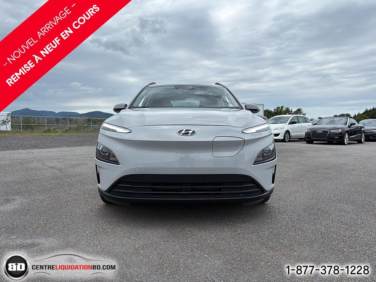 Hyundai Kona électrique Preferred | 2023 Gris Granby - photo #1