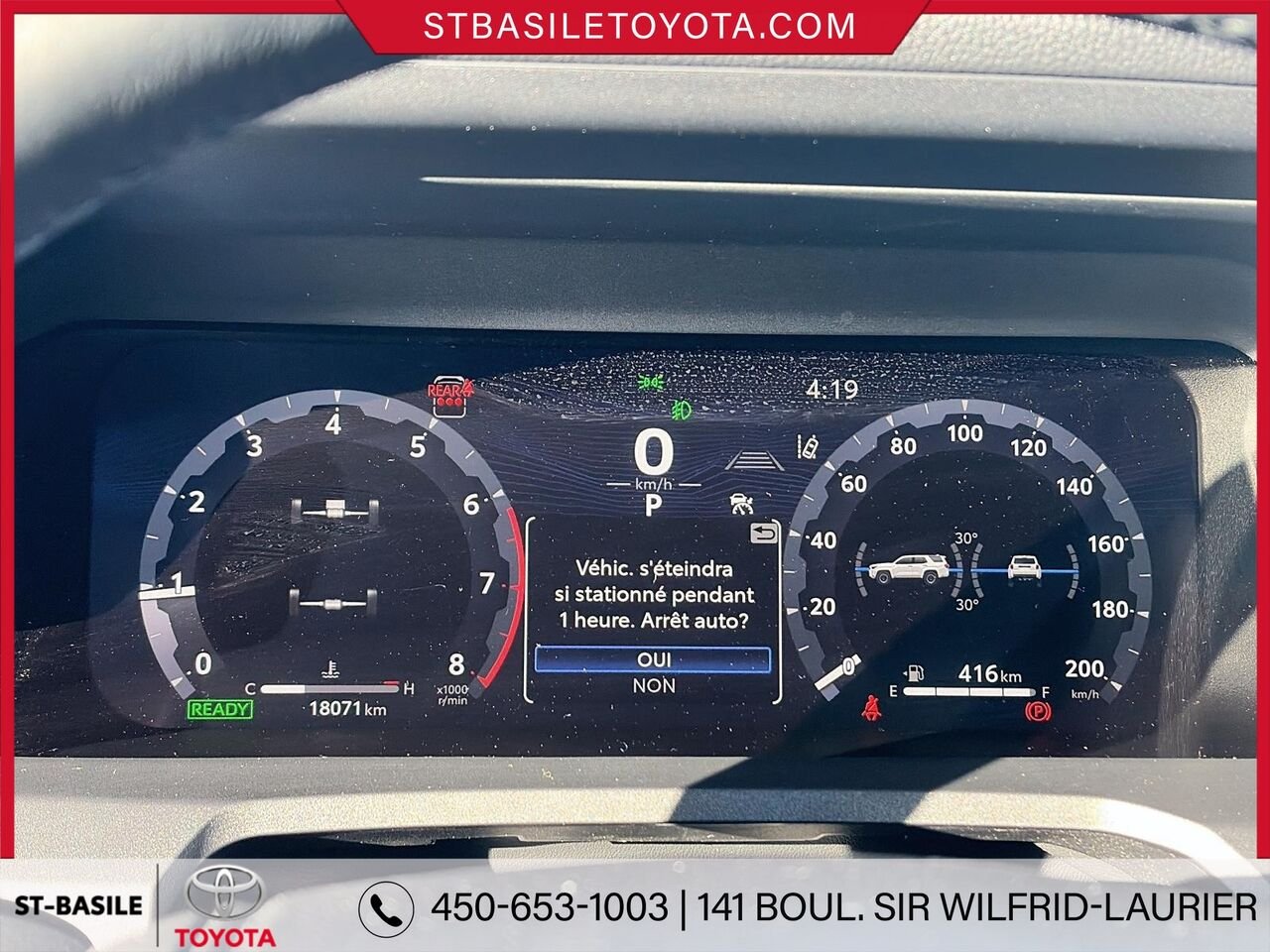 TOYOTA 4RUNNER TRD HORS ROUTE HYBRIDE 2025 Blanc Saint-Basile-le-Grand - photo #16