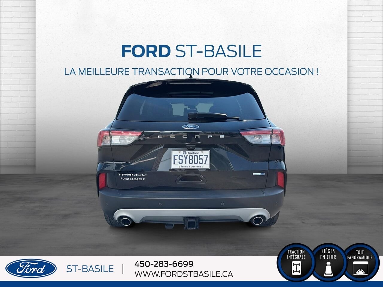 Ford Escape 2020 Noir Saint-Basile-le-Grand - photo #6