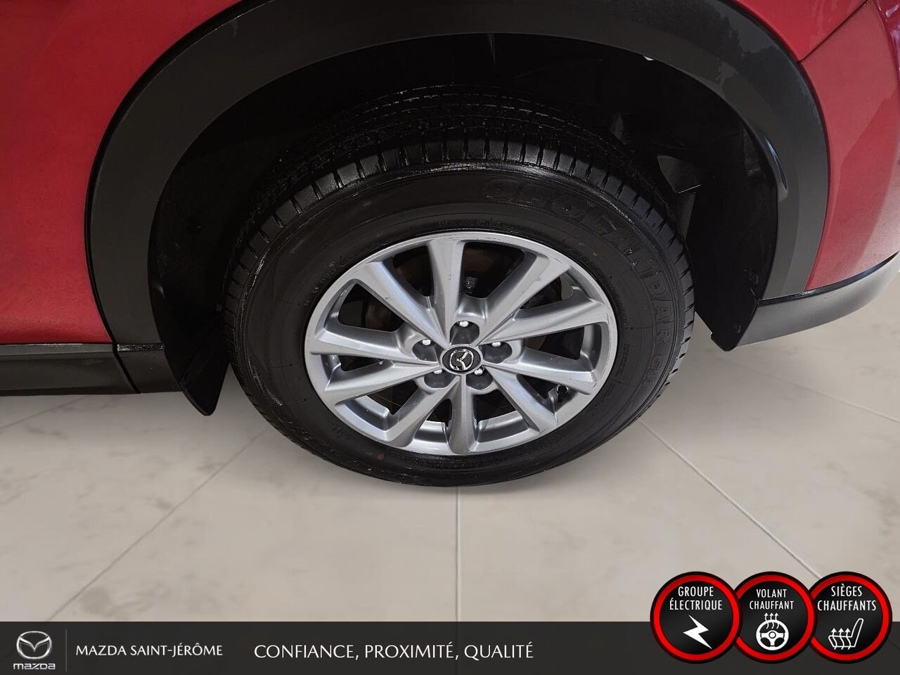 Mazda CX-5 GS | CUIR | AWD | MAGS | HAYON ÉLECTRIQUE | ACCÈS ET DÉMARRAGE SANS CLÉ 2025 Rouge Saint-Jérôme - photo #11