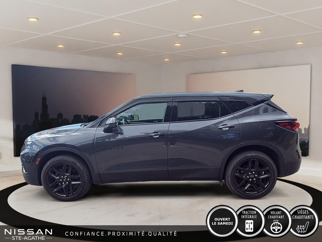 2021 Chevrolet Blazer Traction intégrale, 4 portes LT Grey Saint-Jérôme - photo #4