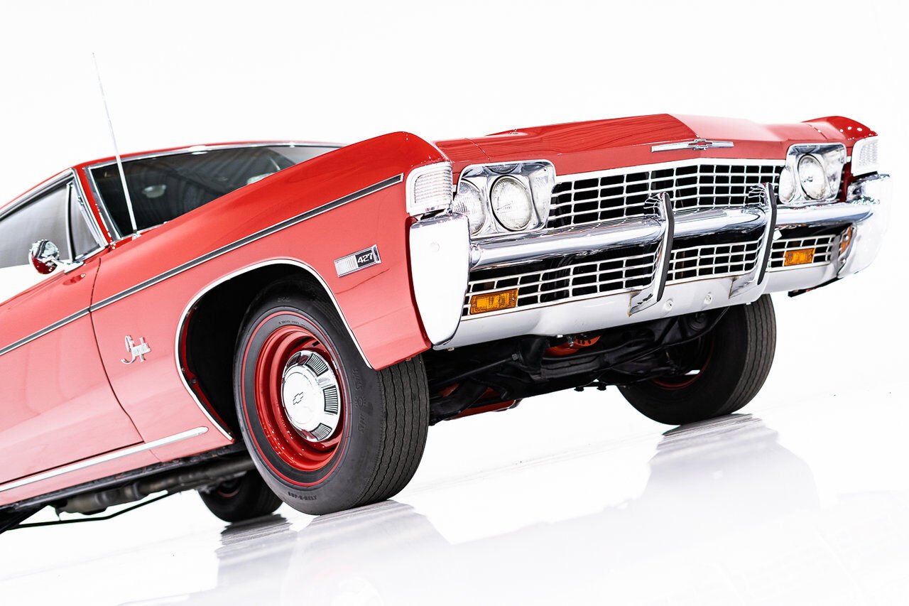 Chevrolet Impala Match N# L72 427/425 4spd 4.56gear Org Bill Of Sale | PRIX EN USD 1968 Rouge Montréal - photo #41