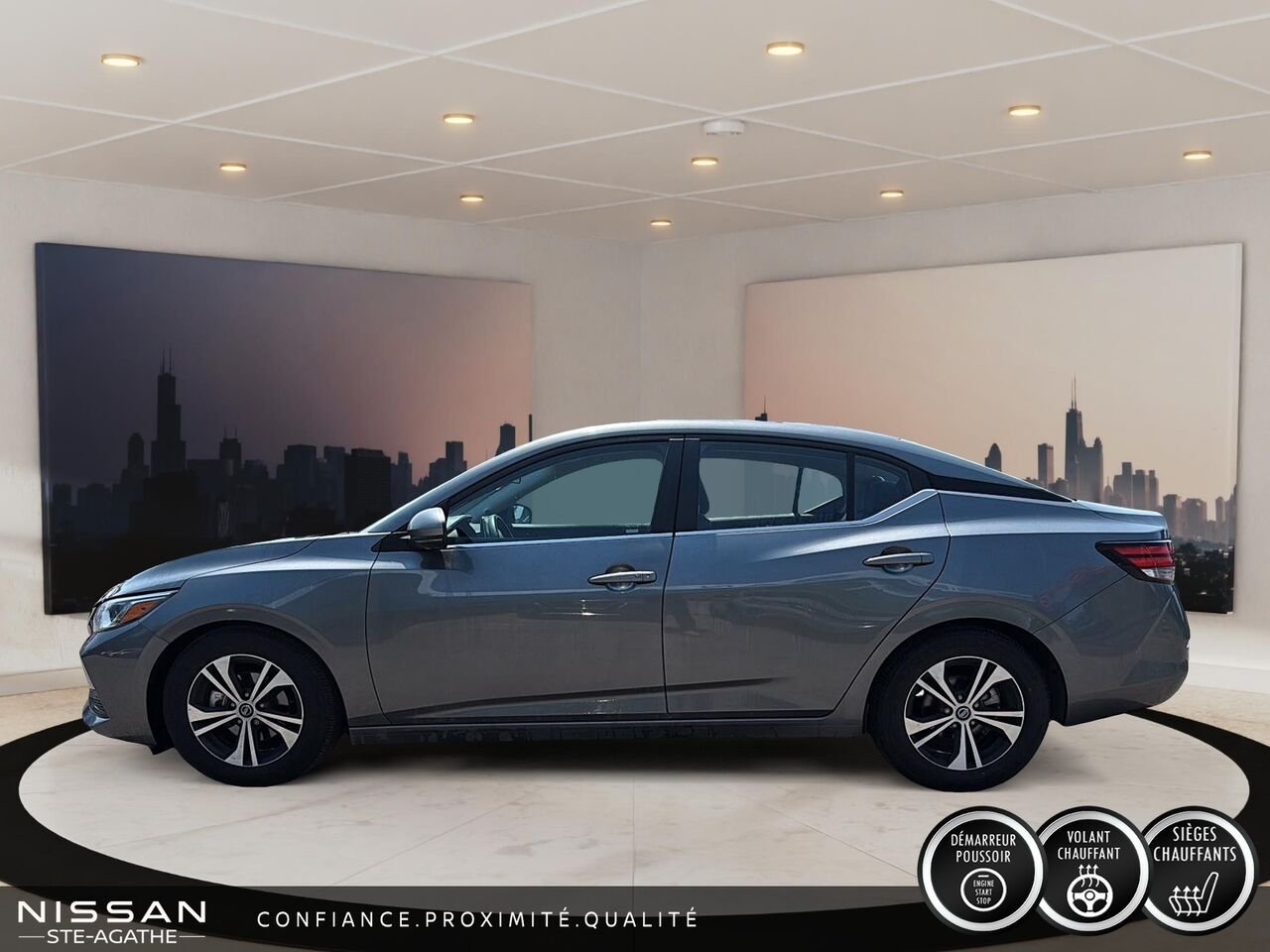 Nissan Sentra SV | UN SEUL PROPRIÉTAIRE | SIÈGES CHAUFFANTS | DÉMARREUR À DISTANCE 2020 Gris Saint-Jérôme - photo #5