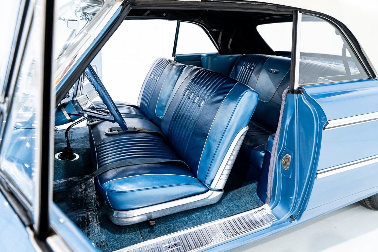 1963 Ford Galaxie 500 *PRIX EN USD* 406 Cu In TriPower 4-Speed Convertible Blue Montreal - photo #39