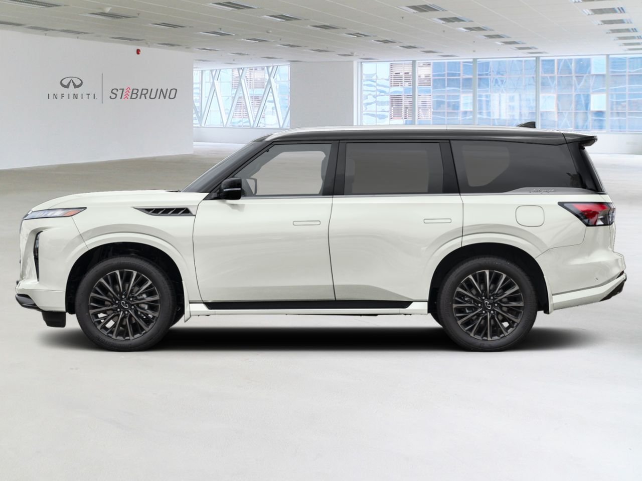 INFINITI QX80 2027 Blanc brillant/Noir obsidienne Saint-Basile-le-Grand - photo #2