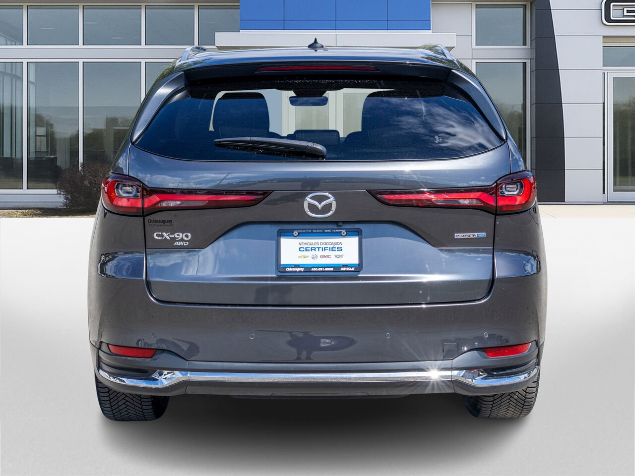 Mazda CX-90 hybride rechargeable GT TI 2024 Gris Châteauguay - photo #3