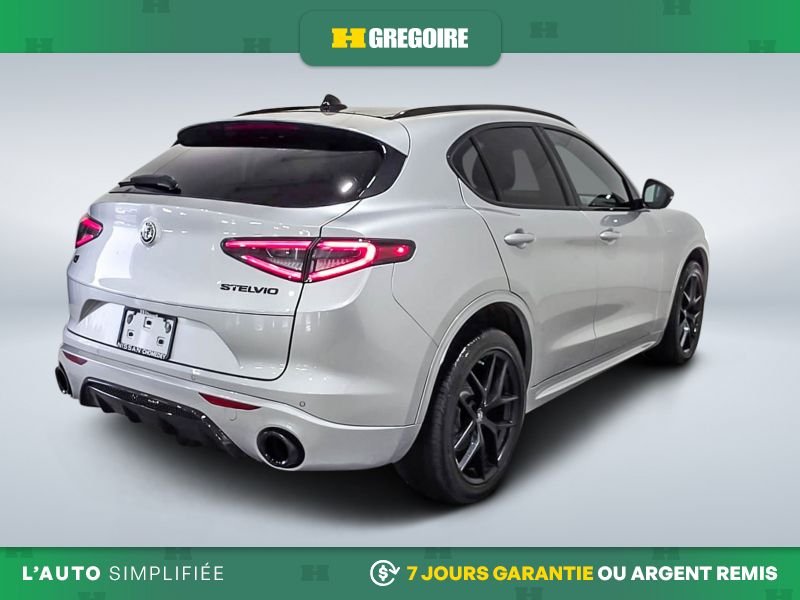 Alfa Romeo Stelvio 823103 | Ti Sport AWD AUTO A/C MAGS CUIR TOIT NAV CAM RECUL 2021 Argent Laval - photo #8