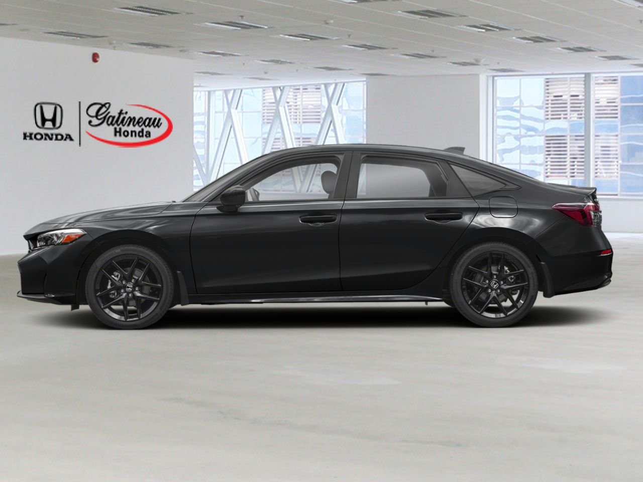 Honda Civic hybride berline Sport eCVT 2026 Noir Gatineau - photo #2