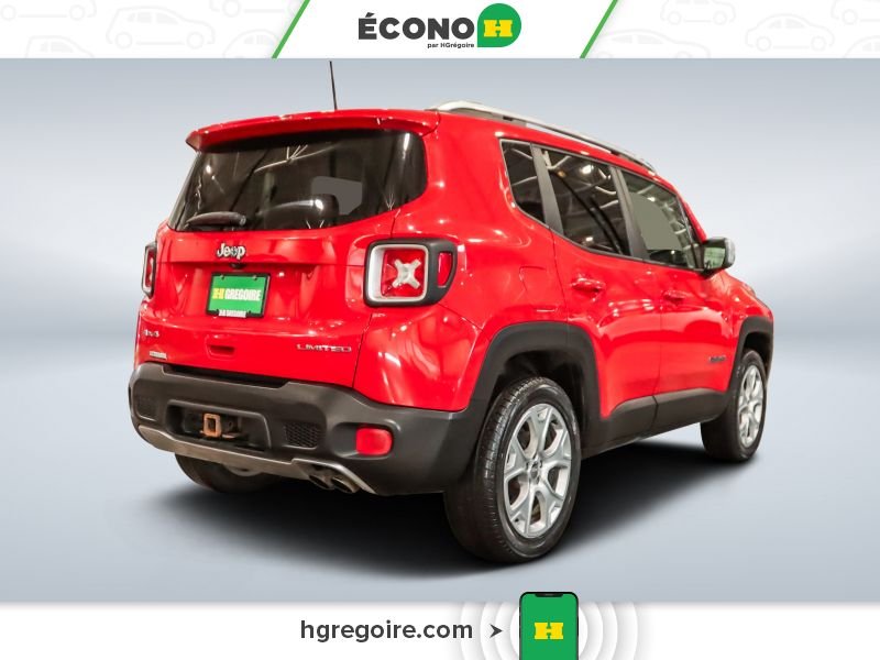 Jeep Renegade 822863A | Limited 4X4 CUIR TOIT NAV BLUETOOTH CAMÉRA MAGS 2018 Rouge Laval - photo #7