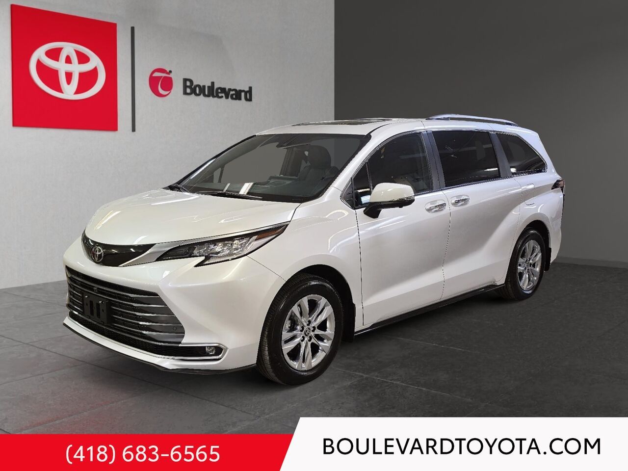 White 2026 Toyota Sienna Minivan All-Wheel Drive Continuously Variable Transmission