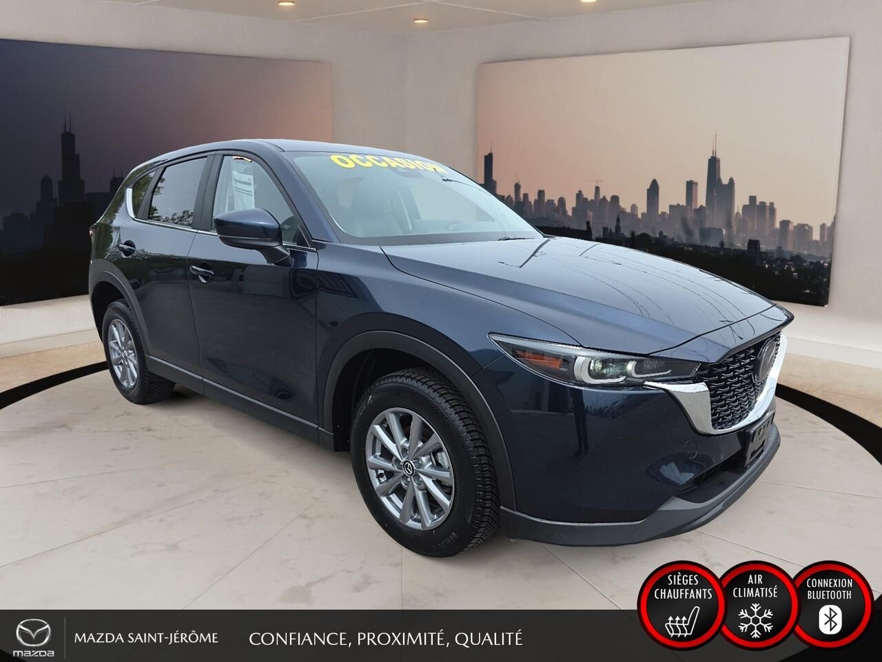 Mazda CX-5 GS | CUIR | AWD | MAGS | 2025 Bleu Saint-Jérôme - photo #2