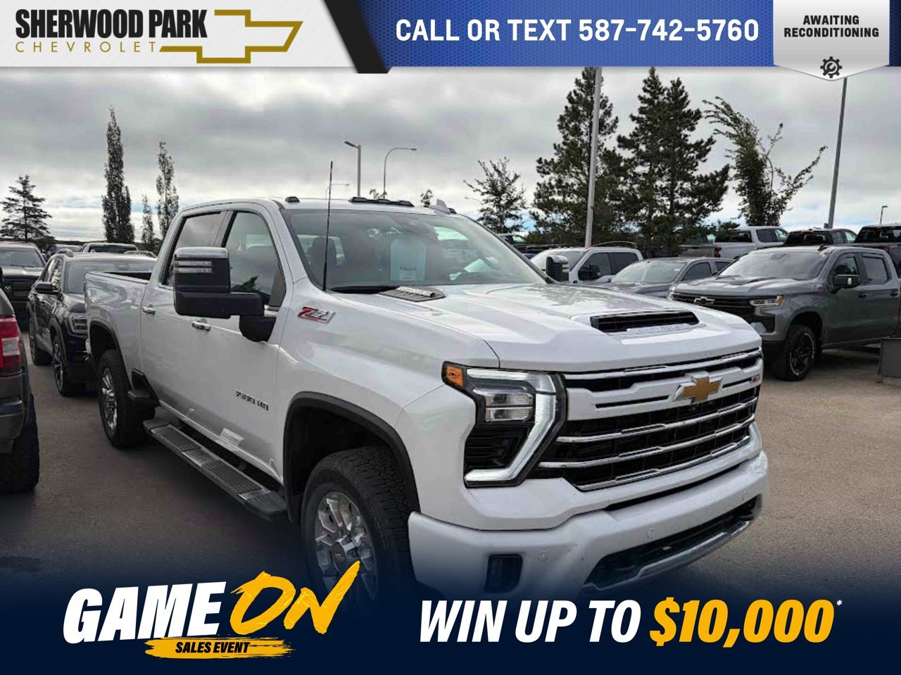 2025 Chevrolet Silverado 3500HD 4WD Crew Cab 159 LTZ White Sherwood Park - photo #0