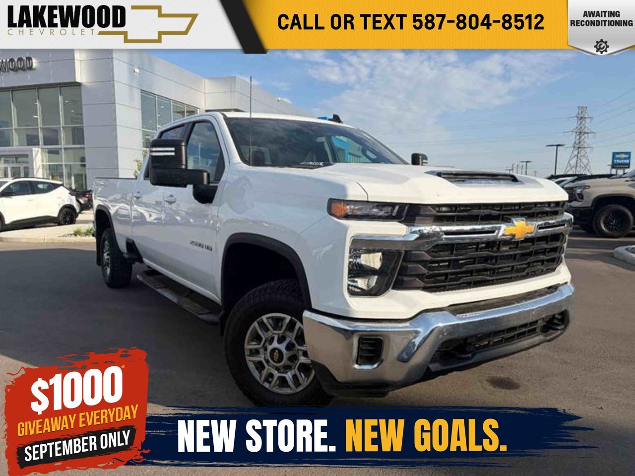 2026 Chevrolet Silverado 2500HD 4WD Crew Cab 159 LT White Sherwood Park - photo #0
