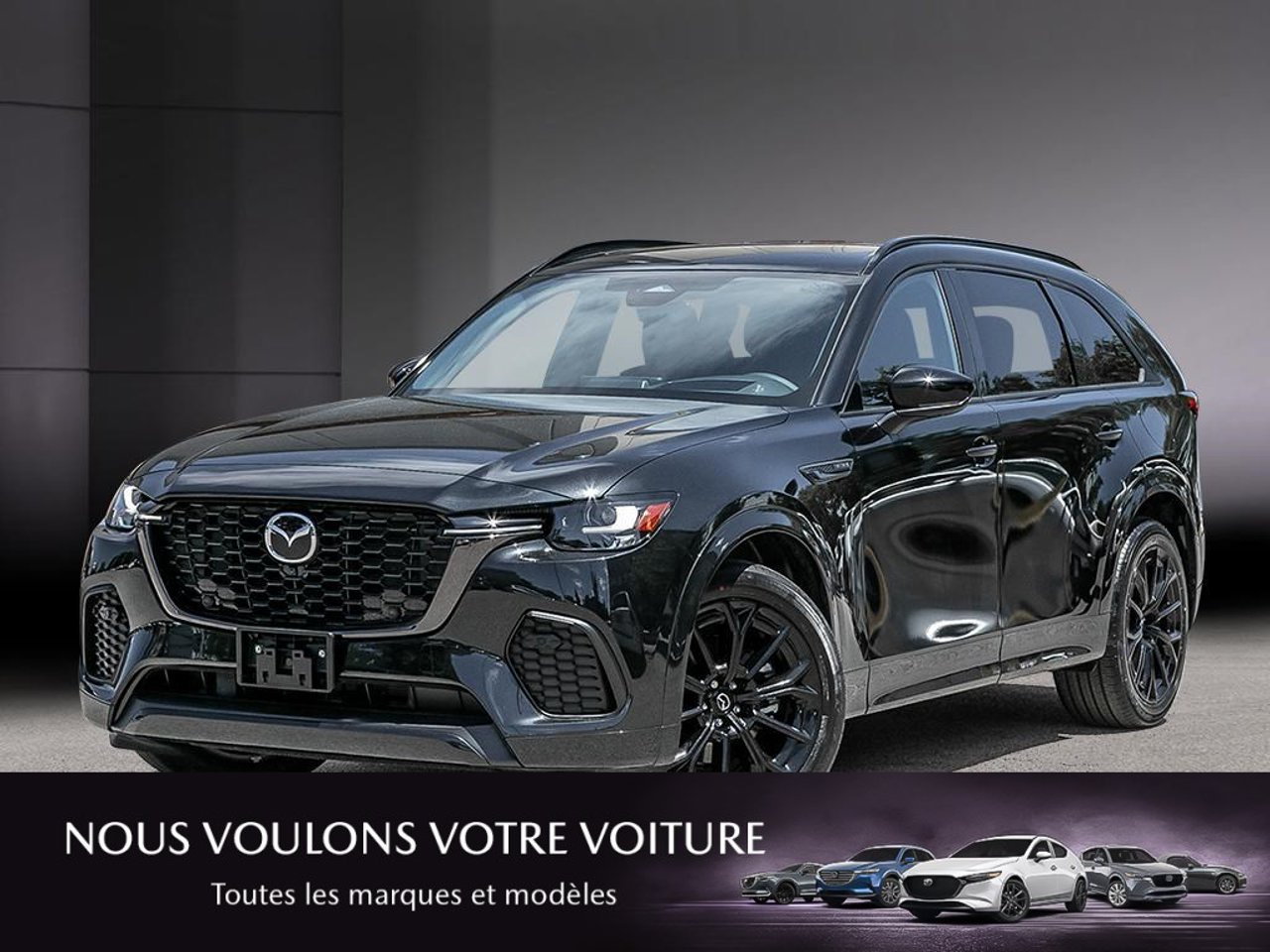 2026 Mazda CX-70 MHEV JM3KJDHD1T1215722 Jet Black Mica Mirabel - photo #0
