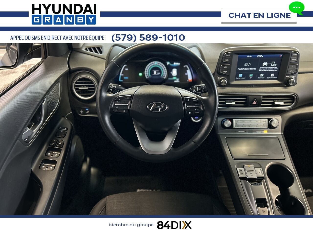 Hyundai Kona électrique 2021 Gris Granby - photo #12