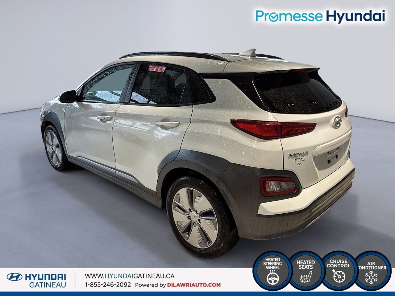 Hyundai Kona électrique Preferred TA *** Electrique , sieges chauffant , volants chauffants*** 2021 Blanc Ottawa & Gatineau - photo #3