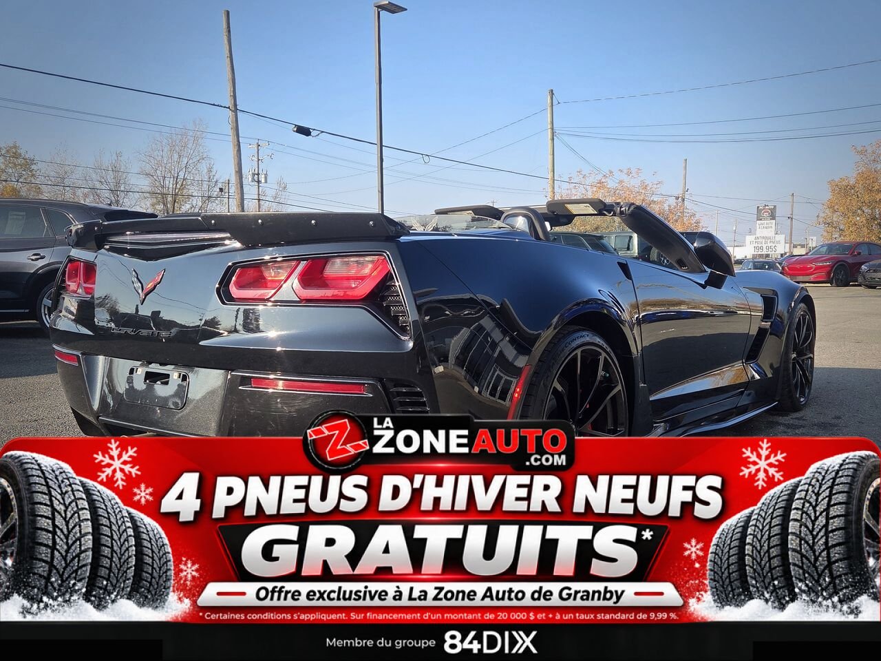 Chevrolet Corvette Grand Sport Convertible 2019 Noir Granby - photo #6