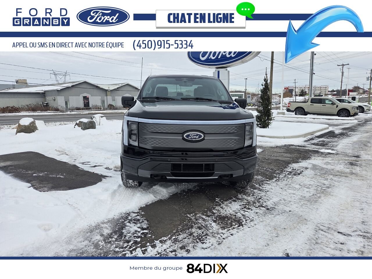 2023 Ford F-150 Lightning Black Granby - photo #1