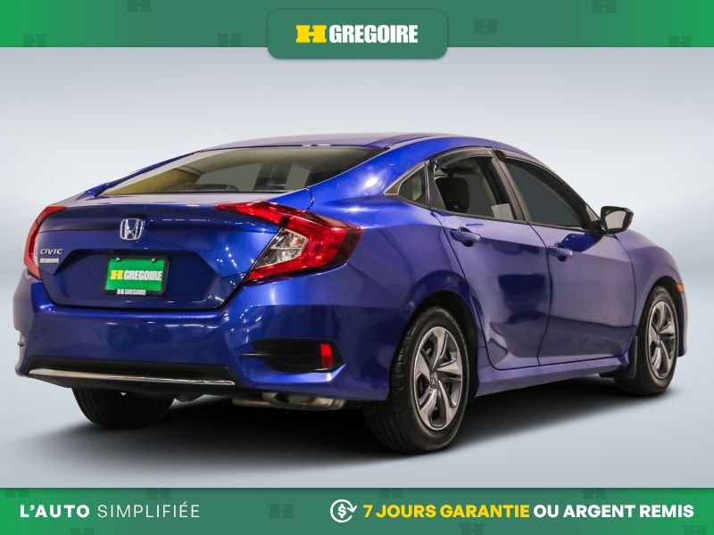 Honda Civic 821871 | LX AUTO AC GR ELECT CAMERA DE RECUL BLEUTOOTH 2019 Bleu Laval - photo #8