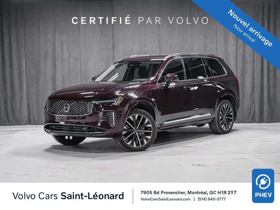 2025 Volvo XC90 Plug-In Hybrid 2025.5 T8 PLUS BRIGHT MULBERRY RED METALLIC - 739