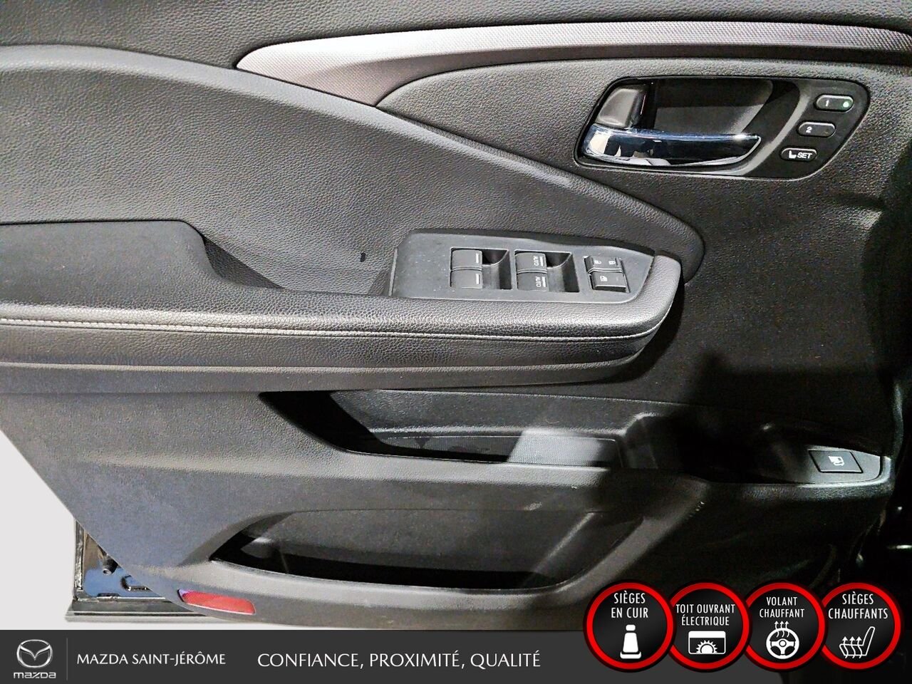 2022 Honda Ridgeline EX-L | 4X4 | TOIT OUVRANT | CUIR | VOLANT CHAUFFANT | DÉMARREUR À DISTANCE Black Saint-Jérôme - photo #12