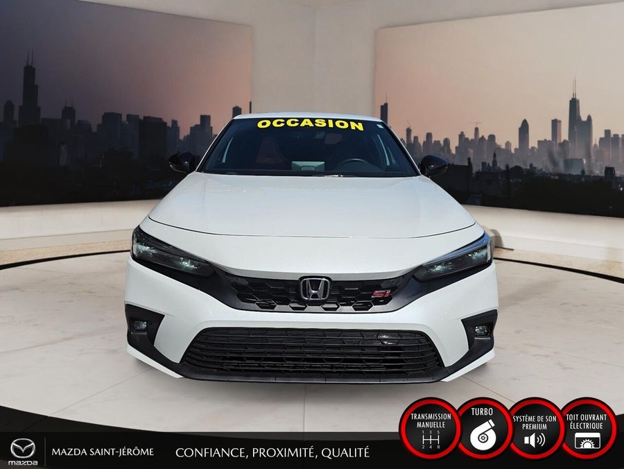 2023 Honda Civic Si berline Manuelle | TOIT OUVRANT | CLEAN CARFAX | White