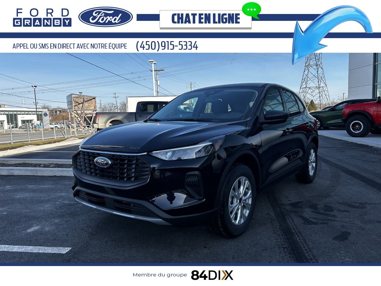 2025 Ford Escape Agate Black Metallic Granby - photo #6