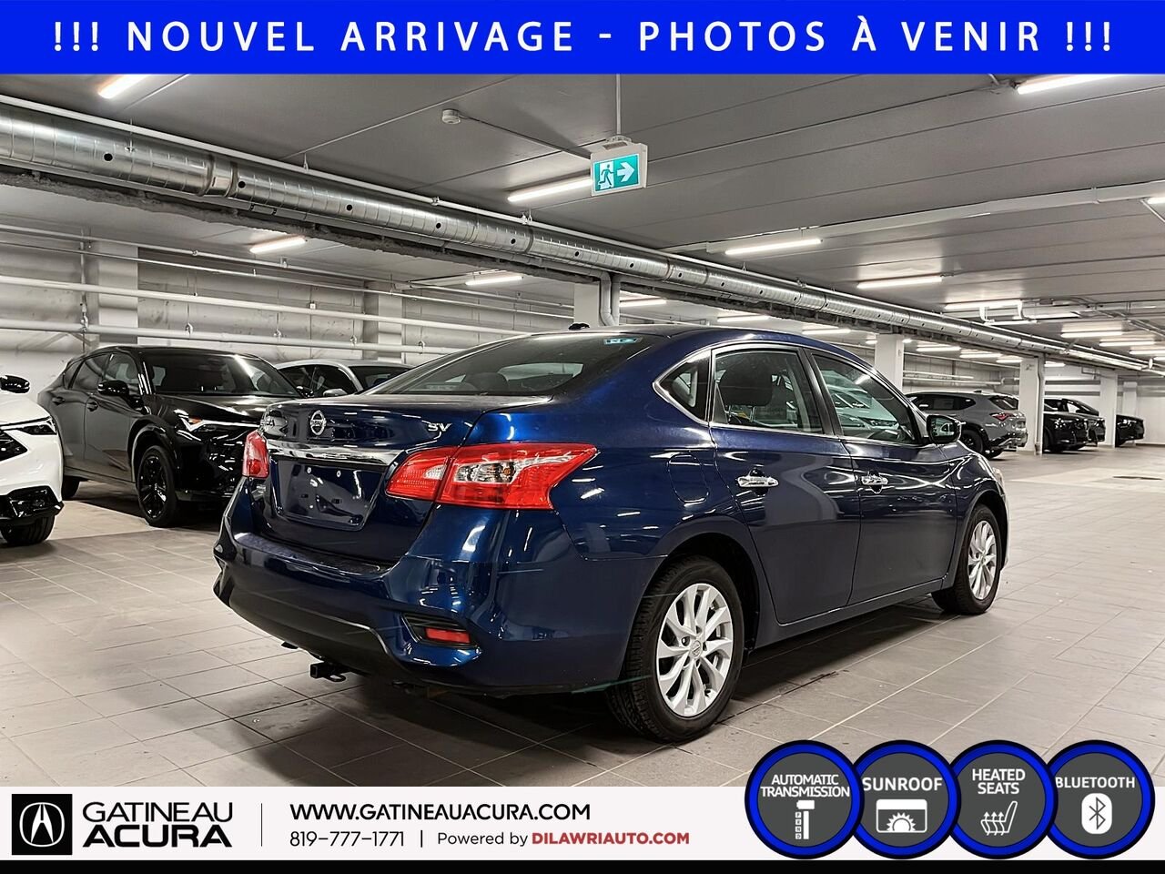 Nissan Sentra SV 2019 Bleu Gatineau - photo #4