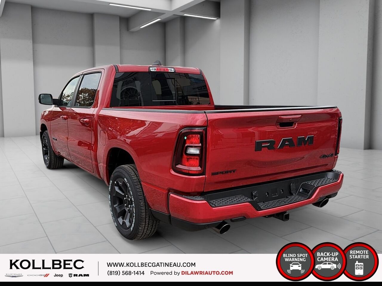 2026 RAM 1500 261330 | Sport cabine d'équipe 4x4 caisse de 5 pi 7 po Molten Red Pearl Gatineau - photo #7